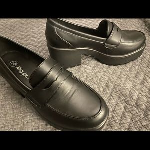 Nasty Gal block loafers 7